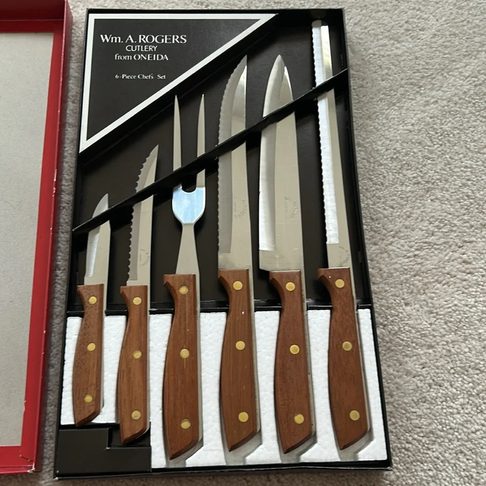 Oneida Wm. A. Roger’s Cutlery, 6-Piece Chef’s Set, NWT